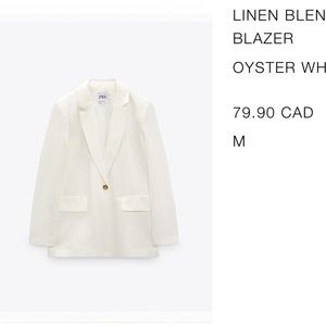 Zara - Linen Blazer - M